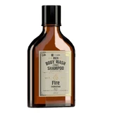 HiSkin Men Whisky Body Wash Gel and Hair and Beard Shampoo 3in1 Fire, 330ml