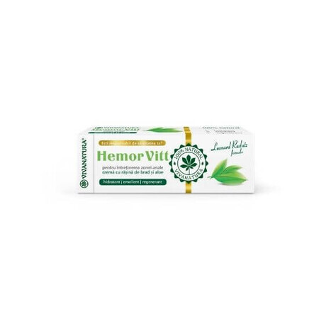 Crème de soins anaux, 50 ml, Hemorvit, Vivanatura