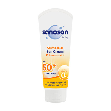 Crème solaire avec FPS 50+, 75 ml, Sanosan Baby