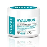 Mincer Pharma Hyaluron Beruhigende Halbfett-Gesichtscreme Nr.401, 50 ml
