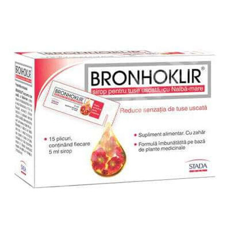Bronhoklir für trockenen Husten, 5 ml x15 Beutel, Stada