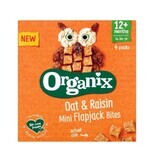 Cubes moelleux bio à base d&#39;avoine complète et de raisins Flapjack, 12+ mois, 4x20 gr, Organix