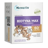 Novativ Biotin Max + Zinc+ Silicon, 75 tablets