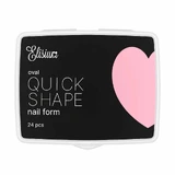 Elisium Quick Shape Nagelvorm Mini Ovale Nagel Extensions, 24 stuks
