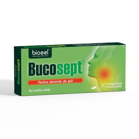Bucosept, gorge détendue et respiration facile, 20 comprimés, Bioeel