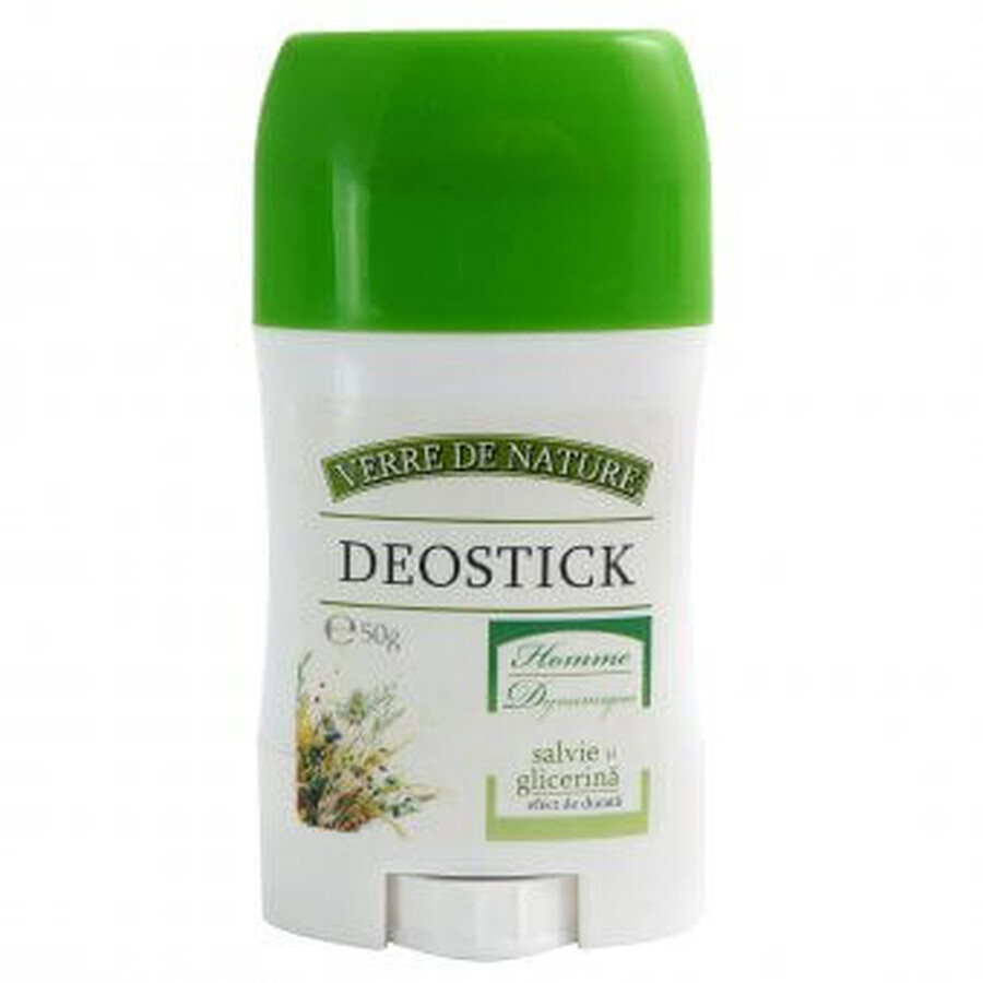 Deostick Homme Dynamique, 50 g, Verre de Nature