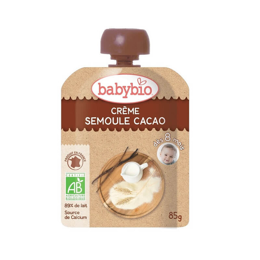 Crème dessert à base de blé et de cacao, 85 gr, Babybio