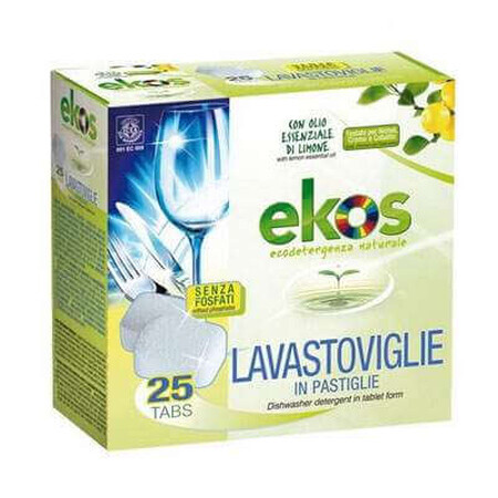 Détergent écologique pour lave-vaisselle Ekos, 25 tablettes, Pierpaoli