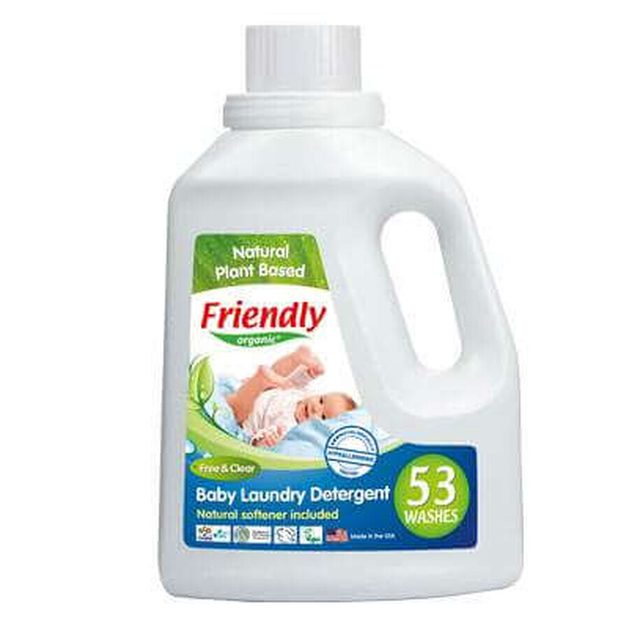 Lessive liquide bio inodore, 1.567 ml, Friendly Organic