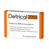 Detrical Vitamine D 2000IU, 60 comprimés, Zdrovit