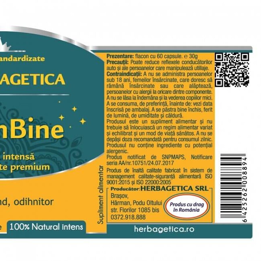 DormBine, 60 gélules, Herbagetica