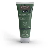 Cattier Biologische Mannen Douchegel 3 in 1 Lichaam, Haar en Baard 200 ml