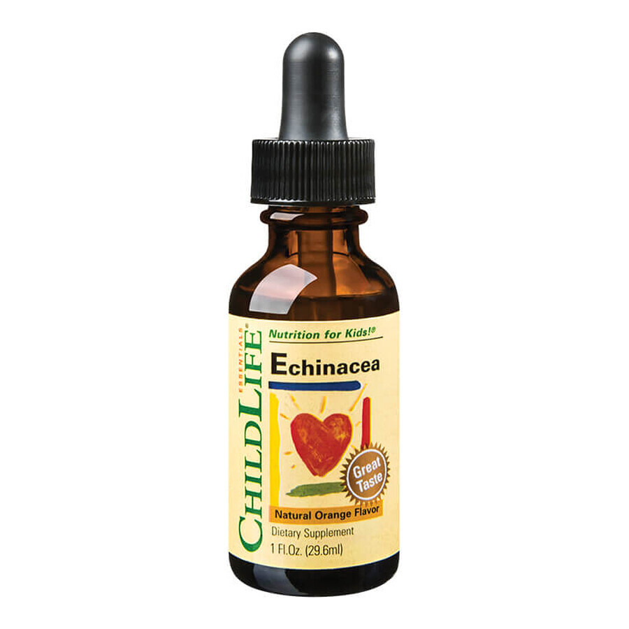 Echinacea bambini, gusto arancia, 29,6 ml, Childlife Essentials