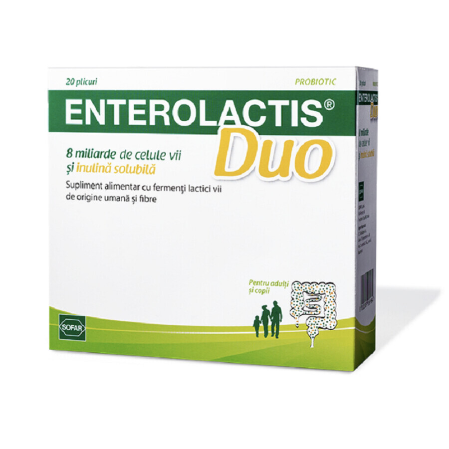 Enterolactis Duo, 20 sachets, Sofar Évaluations