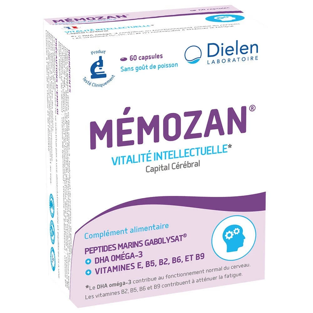Dielen Memozan 60 Capsules Vitalite Intellectuelle