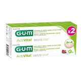 Gum ActiVital Tandpasta Q10 voor gezonde tanden en tandvlees 2x75ml