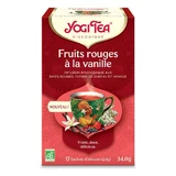 Yogi Tea Rood Fruit met Vanille Fruité, doux, délicieux 17 tassen