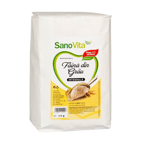 Farine de blé complet, 1 kg, Sanovita