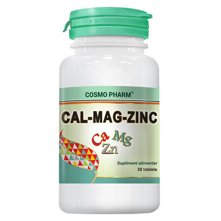 Cal-Mag-Zinc, 30 comprimés, Cosmopharm