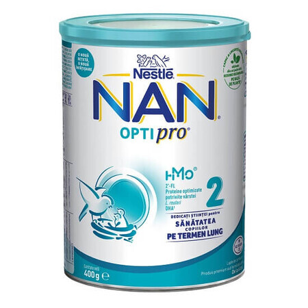 Lait de suite Premium Nan 2 Optipro, +6 mois, 400 g, Nestlé