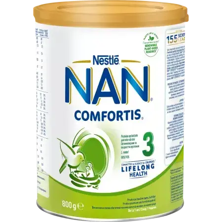 Nan 3 Comfortis, lait de suite, 1-2 ans, 800 g, Nestlé