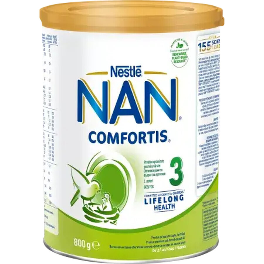 Latte di proseguimento Nan 3 Comfortis, 1-2 anni, 800 g, Nestlé