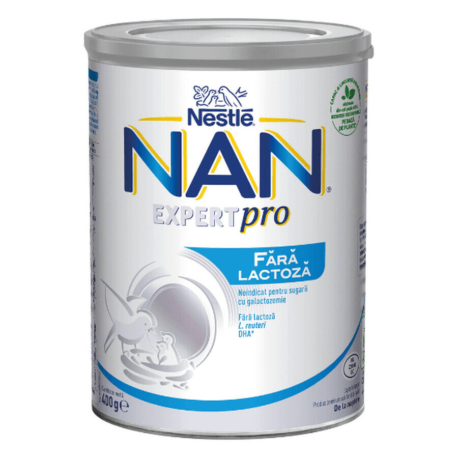  NAN Expert Pro Senza Lattosio, Latte per Lattanti in polvere, 400 g, Nestlé