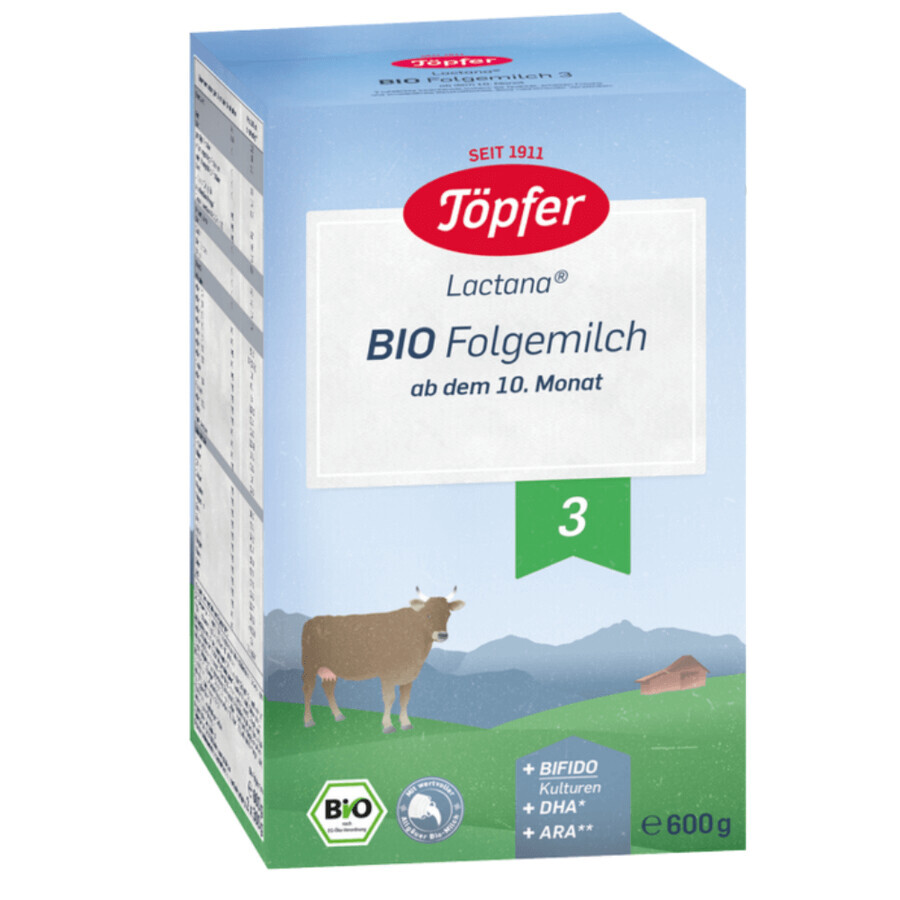 Formulă de lapte praf Bio 3 Lactana, +10 luni, 600 g, Topfer recenzii