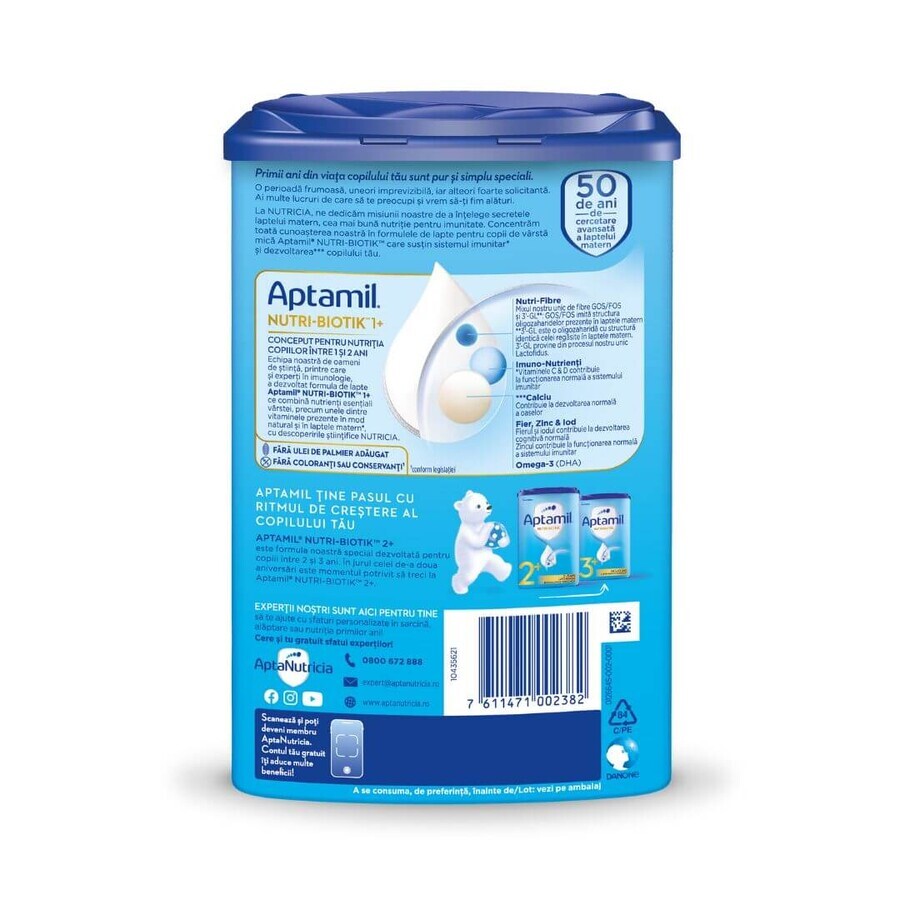 Latte in polvere Aptamil Nutri Biotik, +1, 1-2 anni, 800 gr, Nutricia