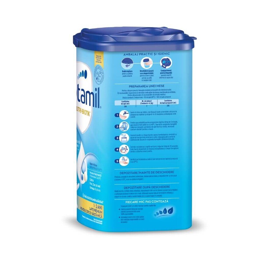 Latte in polvere Aptamil Nutri Biotik, +1, 1-2 anni, 800 gr, Nutricia