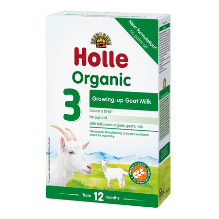 Latte di capra in polvere Organic 3, 10 mesi, 400 g, Holle Baby Food