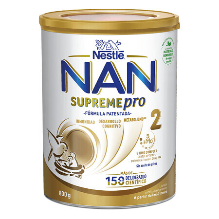 Nan 2 Supreme Pro, lait en poudre, 800 g, Nestlé