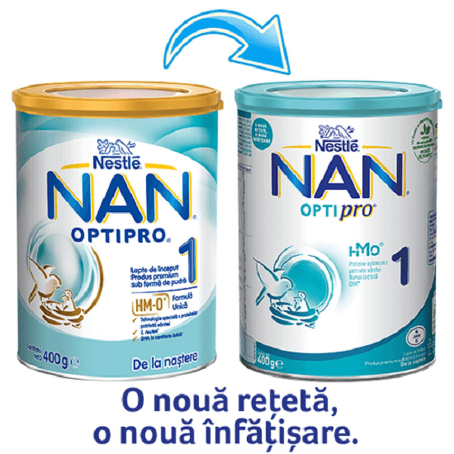 Latte in polvere premium Nan 1 Optipro HMO, +0 mesi, 800 g, Nestlé