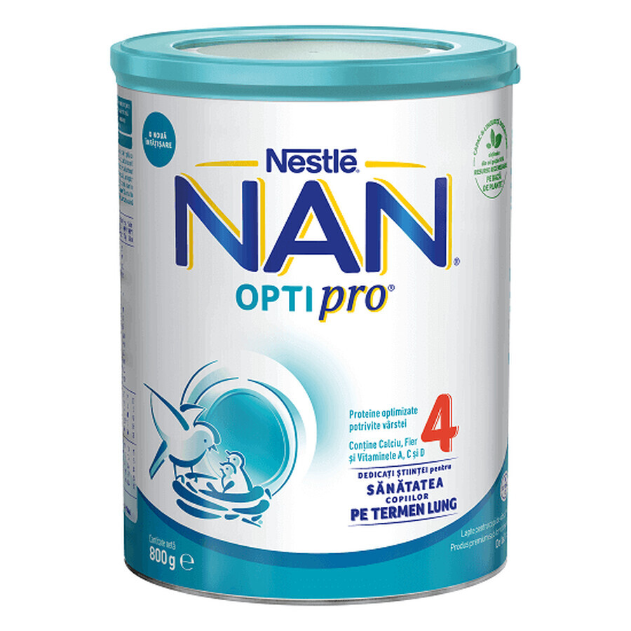 Lait maternisé Premium Nan 4 Optipro, +2 ans, 800 g, Nestlé