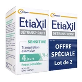 Etiaxil Detraspirant Overmatige transpiratie onder de oksels behandeling met roll-on Gevoelige Huid 2x15ml