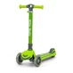 Trottinette pliable Boogie avec roues éclairées, verte, Milly Mally