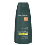 Fresh 3 in 1 Shower Gel, 400ml, Gerovital Men