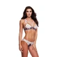 Set lenjerie intimă cu spatele deschis Baci Lingerie Floral & Dantelă Gri (M/L)