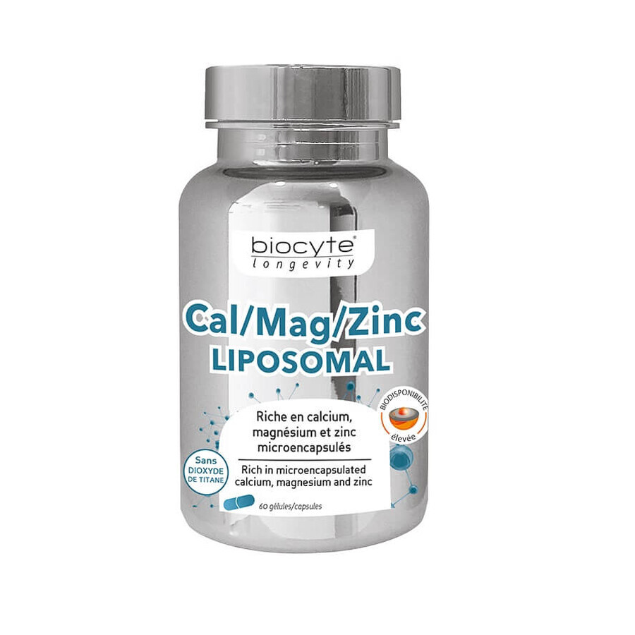 Calcio Magnesio Zinco Liposomiale, 60 capsule, Biocyte