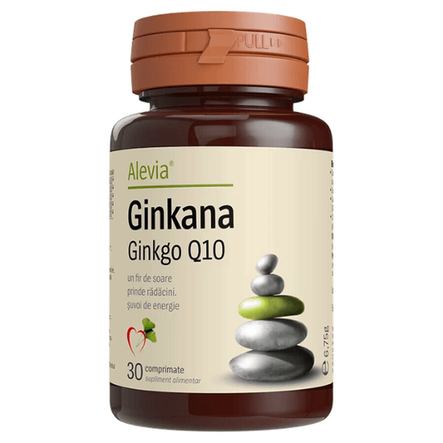 Ginkana Ginkgo Q10, 30 comprimés, Alevia