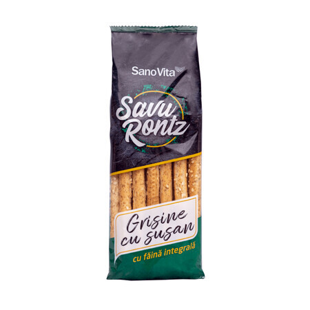 Grisine au sésame et à la farine complète, 50 gr, Savu Rontz, Sanovita