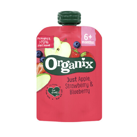Snack aux fraises et aux groseilles, 100 gr, Organix