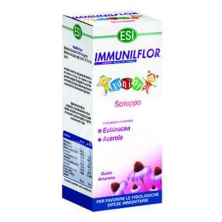 ESI Immunilflor - Sciroppo Junior Echinacea Immunostimolante per Bambini, 180ml