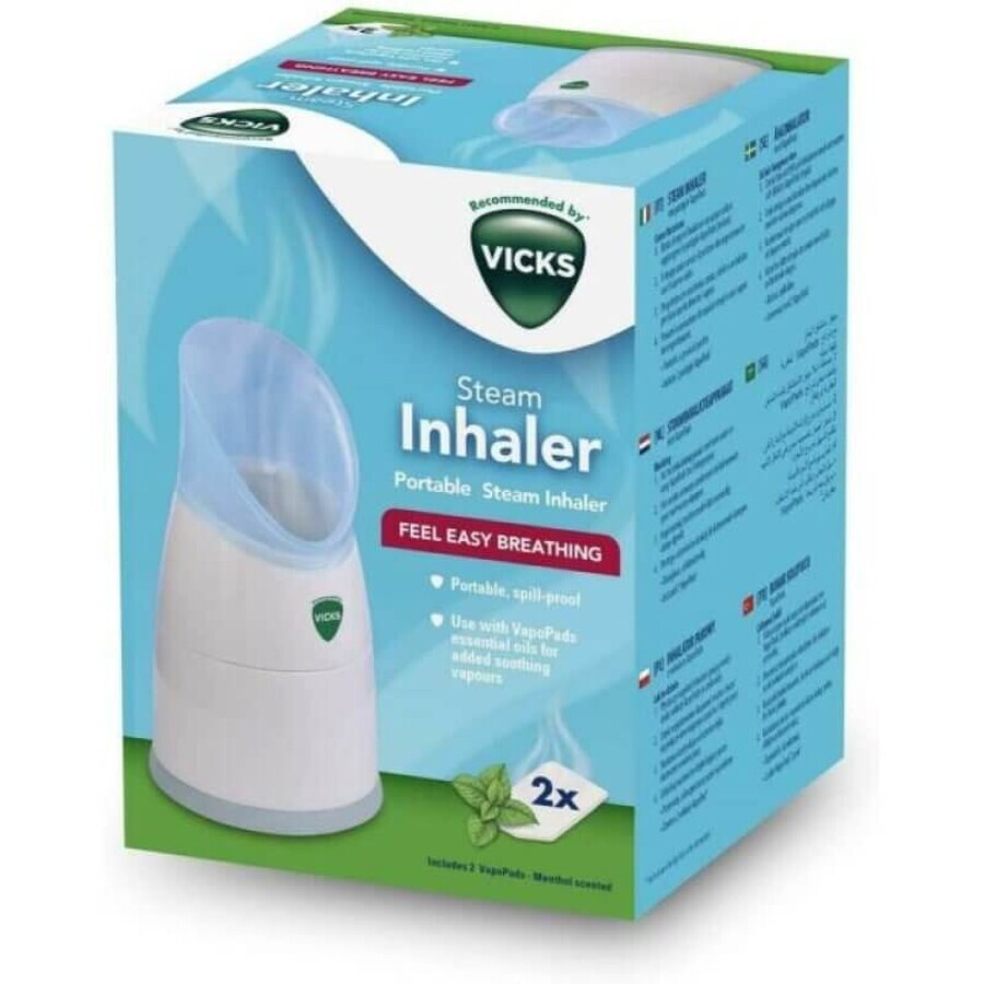 Inhalateur de vapeur portable avec 2 comprimés de menthol, TOW015046, Vicks