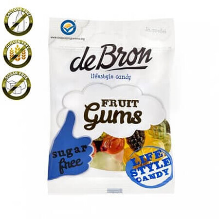 Bonbons gélifiés aux fruits, 100g, DeBron