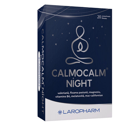 Calmocalm night, 20 comprimés pelliculés, Laropharm