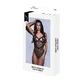 Leotard Baci Lingerie Sexy Strappy Lace Negru S/M