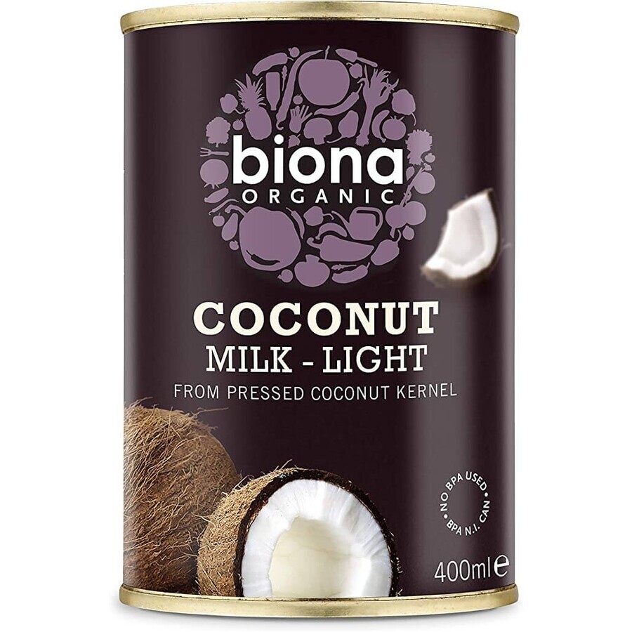 Kokosnussmilch Leicht Bio, 400 ml, Biona Bewertungen