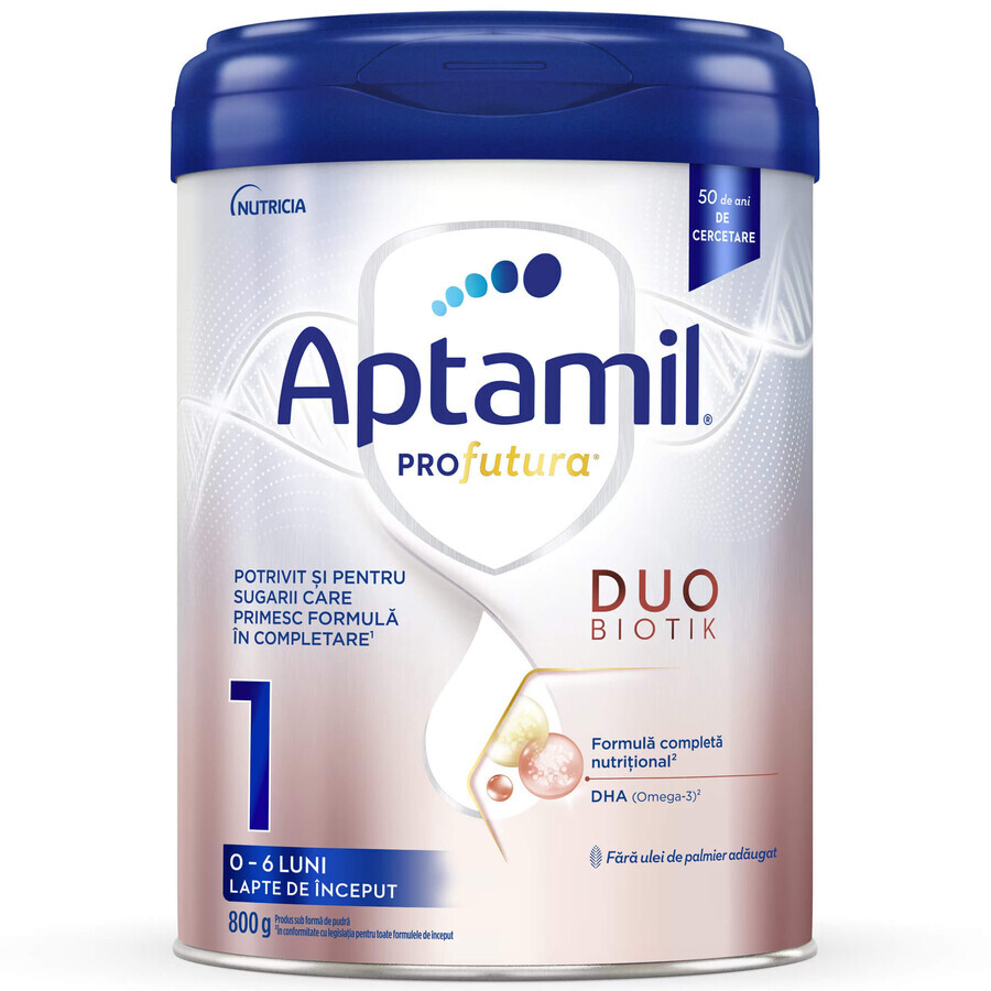 Latte in polvere Aptamil PROfutura DUOBIOTIK 1, 800 g, 0-6 mesi, Nutricia