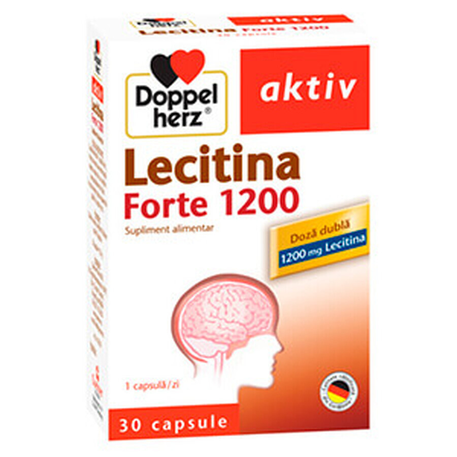 Lécithine forte Doppelherz Aktiv, 1200 mg, 30 gélules, Queisser Pharma